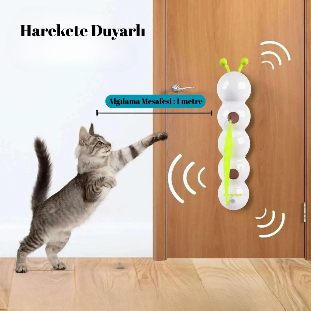 İnteraktif Sensörlü Akıllı Kedi Oyuncağı