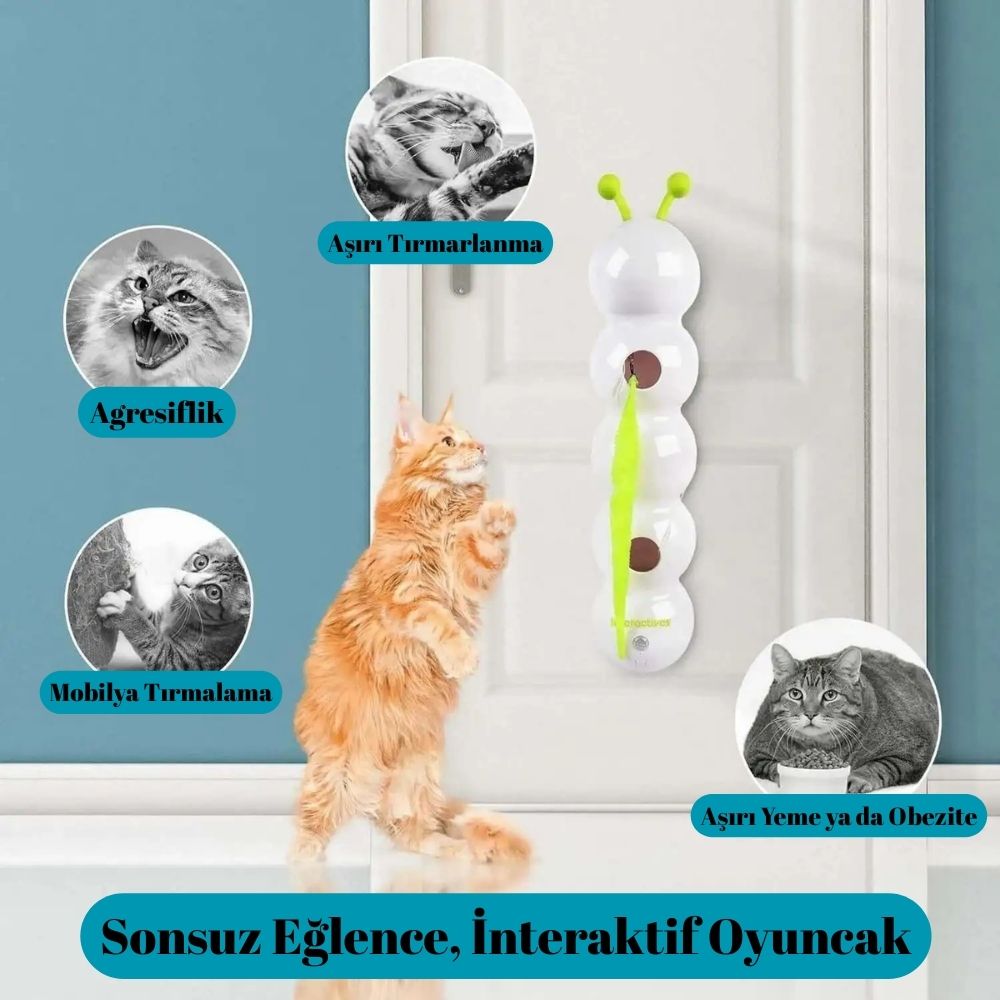 İnteraktif Sensörlü Akıllı Kedi Oyuncağı